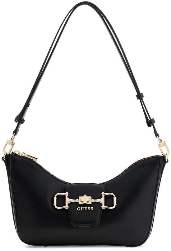 GUESS Janie Convertible Shoulder Bag Black zwart