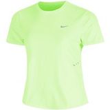 Nike Swift Hardloopshirt Dames - limoen, Maat XS