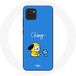 Maniacase Etui voor Samsung Galaxy A03 Bangtan BTS BT21 Chimmy Jimin blauwe achtergrond