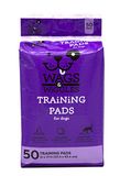 Wags & Wiggles Trainingspads voor honden, 50 stuks | Puppy plaspads voor honden | Honden- en puppybenodigdheden, wit, 21" x 21"
