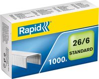 Rapid Nieten 26/6 gegalvaniseerd standaard 1000 stuks