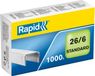 Rapid Nieten 26/6 gegalvaniseerd standaard 1000 stuks
