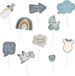 Folat Photobooth set blooming baby boy - 10 stuks