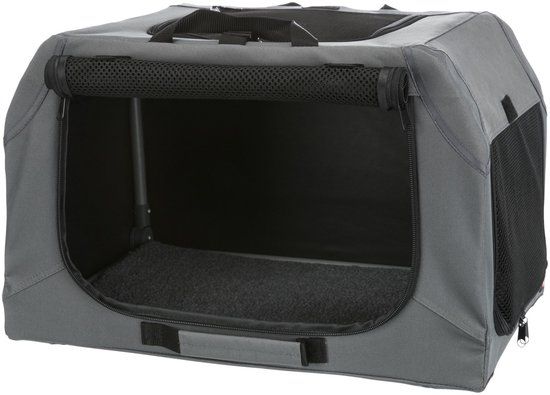 TRIXIE Soft Kennel Easy Reisbench Grijs 50 x 36 x 33 cm