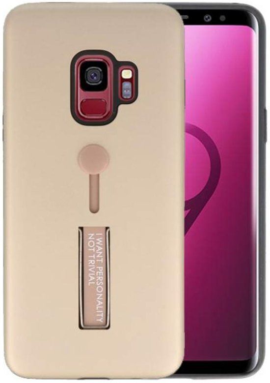 Best Cases Goud Stand Case hoesje voor Samsung Galaxy S9 - 8718883922778