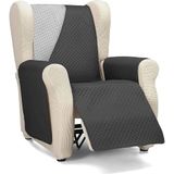 ECOMMERC3 1-zits fauteuilhoes, maximaal comfort en volledige pasvorm, grijs/zwart
