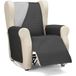 ECOMMERC3 1-zits fauteuilhoes, maximaal comfort en volledige pasvorm, grijs/zwart