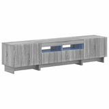 vidaXL - 5-delige - LED - TV-kast - Grijs - Sonoma - Bewerkt - hout
