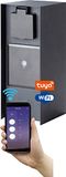 BOLD Orio smart outdoor power outlet garden (stopcontactzuil) met 3-voudige stekker antraciet