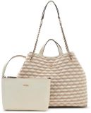 GUESS shopper Giully II 2 In 1 Tote Bag Taupe Multi