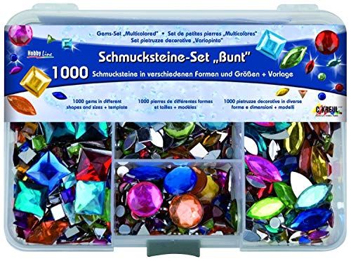 Kreul 49641 - Sierstenen set - 1000 kleurrijke stenen