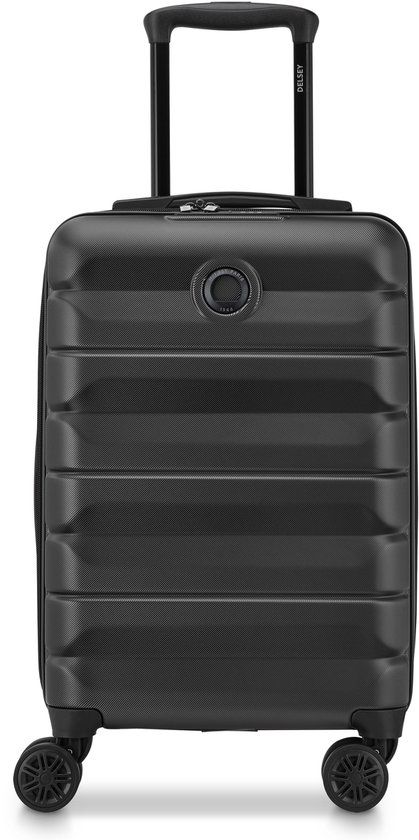 Delsey Air Armour Uitbreidbare Handbagagekoffer 55 cm – 36L – TSA-cijferslot – 4 Dubbele Wielen – Black