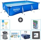 Bestway Rechthoekig Steel Pro Zwembad - 300 x 201 x 66 cm - Blauw