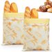 Cire d'abeille Lot de 2 Sacs à pain réutilisables pour pain et pâtisserie