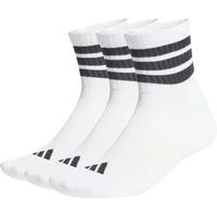 Adidas Halflange gewatteerde sokken 3 stripes (x3)