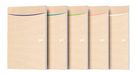 Oxford Touareg notitieblok A5, kleine ruitjes, 160 pagina's, gerecycled papier, 5 stuks