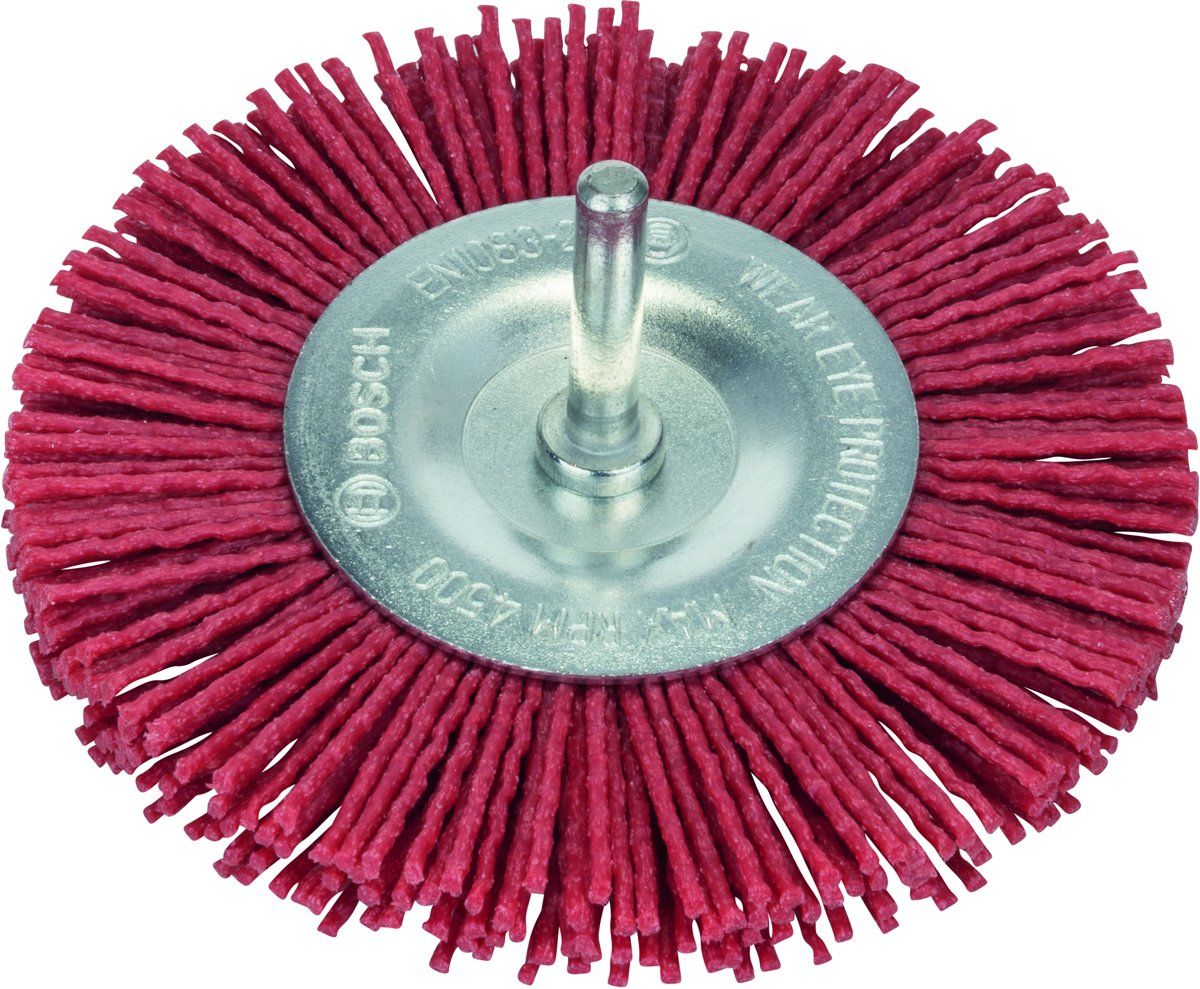 Bosch Schijfborstels voor boormachines nylondraad met korund schuurmiddel K 80