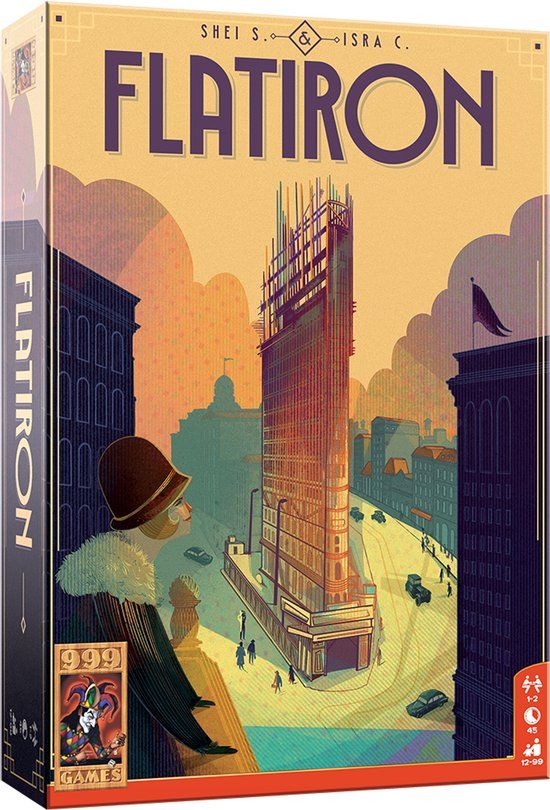 999 Games Flatiron - Bordspel - Strategische Uitdaging voor 2 personen - Bevat ook een Solo modus