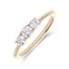 Lucardi Dames 14 karaat geelgouden ring met lab grown diamant 0,490ct