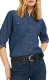 Tom Tailor - TTLISA gevlochten leren riem - Maat 80 - black uni