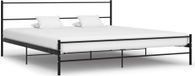 Maison Exclusive - Lit double exclusif - Structure de lit en métal noir, dimensions 200x200 cm
