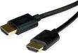ROLINE HDMI HighSpeed kabel met Ethernet, Slim, M/M, zwart, 1,5 m