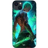 Maniacase Hoesje voor iPhone 15 Uit één stuk Zoro 3D Manga anime Fanart