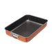 Moneta Zecchino Lasagnavorm, aluminium, koper, 40 x 28 cm
