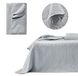 ROOM99 Leila Elegante sprei in lichtgrijs 200 x 220 cm