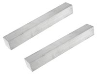 Aluminium set van 2 profielstangen, 40x40x305 mm, type 6061, massief