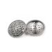 10 Retro holle naaiknopschacht ronde metalen knopset voor mannen vrouwen blazer, jas, uniform, shirt, pak en jas (zilver, 20 mm)