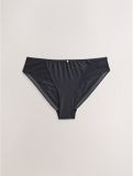 Next - Dames - Hoogopgesneden slip van microvezel en kant - Zwart
