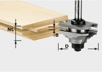 Festool Accessoires HW S8 D46 x D12-FD Profiel-messingfrees HW 490643