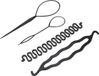 Go Go Gadget - Haarstyling hulpstukken - Zwart - Set van 4 stuks