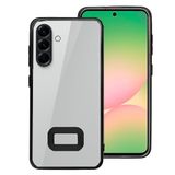 Cool Beschermhoes voor Samsung A566 Galaxy, A56 5G, metalen rand, zwart