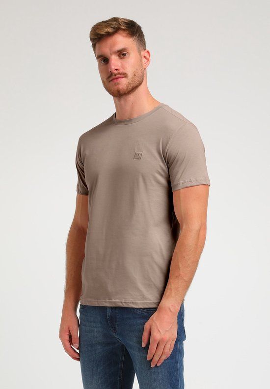 Gabbiano Heren T-shirt Baze 152713 Katoen Regular Fit Taupe XXL