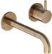Hotbath Cobber Wastafelkraan inbouw - 18 cm uitloop - living colours - verouderd messing
