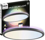 Calex Halo Slimme Plafonnière - Smart Plafondlamp 40cm - RGB en Warm Wit Licht - Zwart