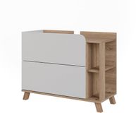 Vicco Wastafelonderkast Karen, Wit/Sonoma, 80 x 65 cm met 2 lades