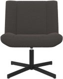 vidaXL Draaistoel Donkergrijs 63 x 75 x 76 cm Schapenvacht