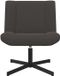 vidaXL Draaistoel Donkergrijs 63 x 75 x 76 cm Schapenvacht