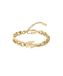 Lacoste Geelgouden ketting armband voor dames en heren - Crocodile Collection - 2040374, één maat, roestvrij staal, geen edelsteen