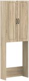 vidaXL Toiletkast UTRECHT Sonoma Eiken 66 x 25,5 x 190 cm Bewerkt hout