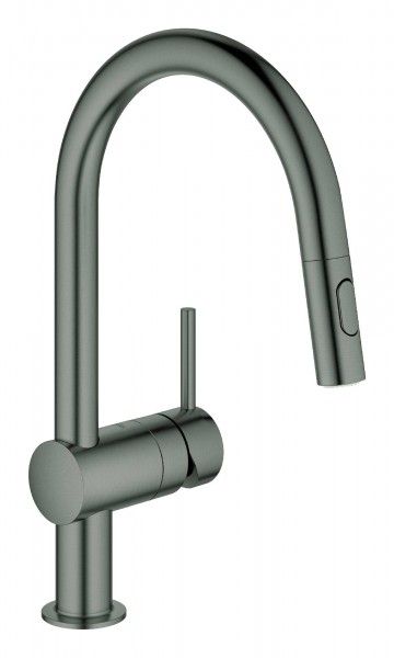 GROHE Keukenmengkraan Minta Met uittrekbare tuit 1 gat 379mm