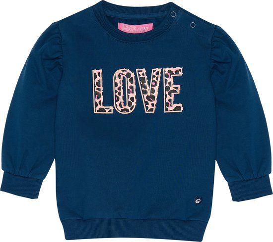 4PRESIDENT Sweater meisjes - Blue - Maat 80 - Meisjes trui