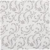 Papstar 50 Servetten ROYAL Collection 1/4 vouw 40 cm x 40 cm grijs Damascato