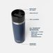 YETI Rambler Travel 473 ml Roestvrijstaal Marineblauw