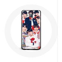 Maniacase Hoesje voor Samsung Galaxy A3 BTS Poster Memebers Kerstcadeau 2023