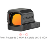 Osight SE DPP | Optique fermée Empreinte DPP Montage Direct Point de 2 MOA et Cercle de 32 MOA Multi-réticules pile bouton CR1620