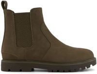 TOMS Leren laarzen Griffin olijfgroen